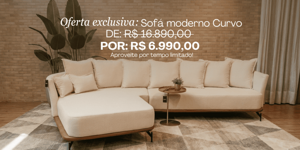 sofa moderno curvo